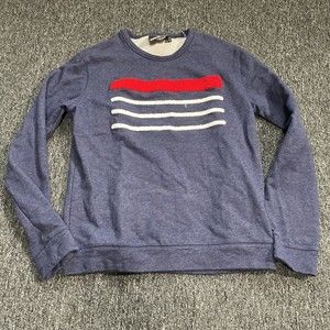 Quatre Cent Quinze blue stripes sweatshirt M - 100% Cotton